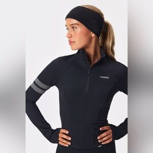 Stronger Label Signature Quarter Zip Jacket